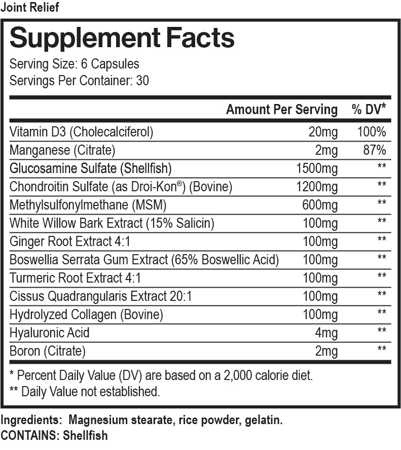 Joint Relief 2.0 - Advanced Joint Support & Pain Relief Supplement ...